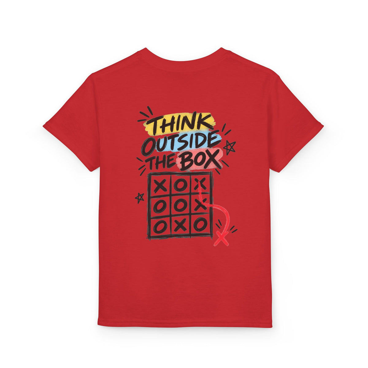 Youth Unisex "Think Outside the Box" Tic Tac Toe T-Shirt