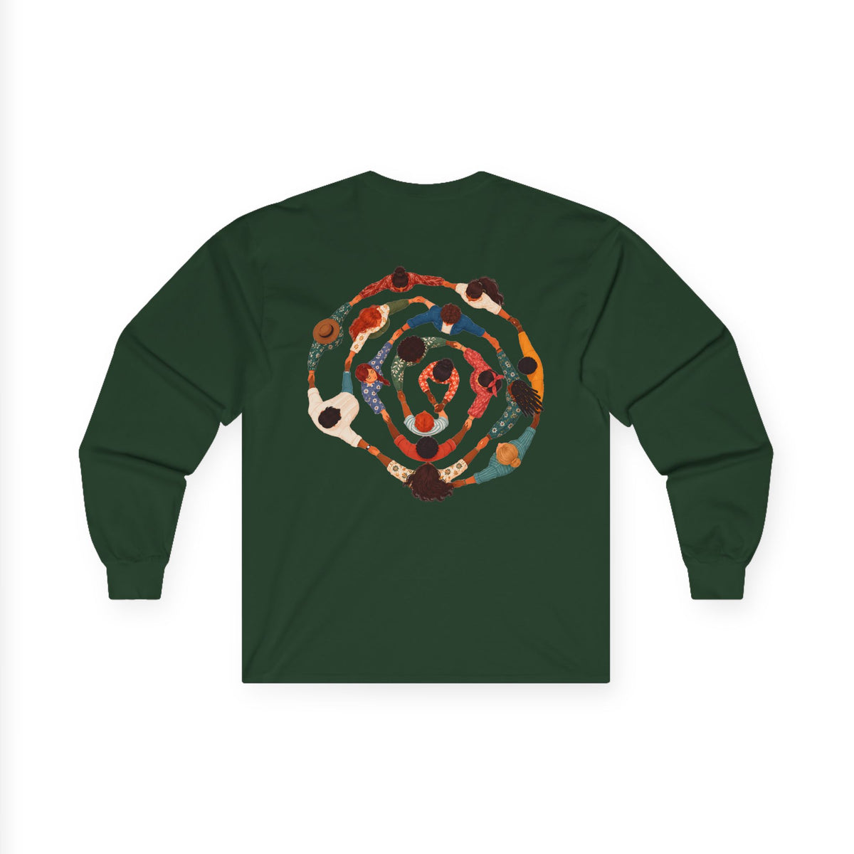 Adult Unisex Abstract Colourful Artwork Long Sleeve Tee