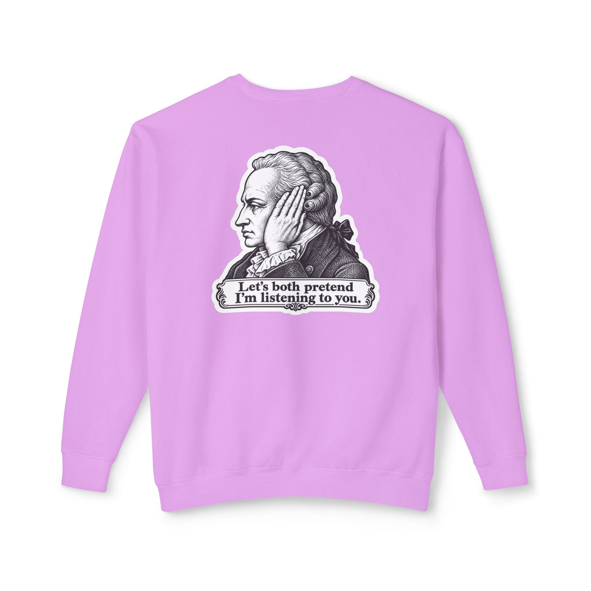 Adult Unisex "I Just Kant" Alexander Hamilton Sweatshirt, History Design