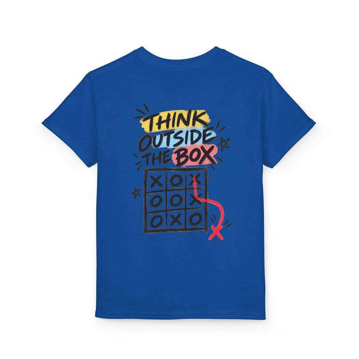 Youth Unisex "Think Outside the Box" Tic Tac Toe T-Shirt