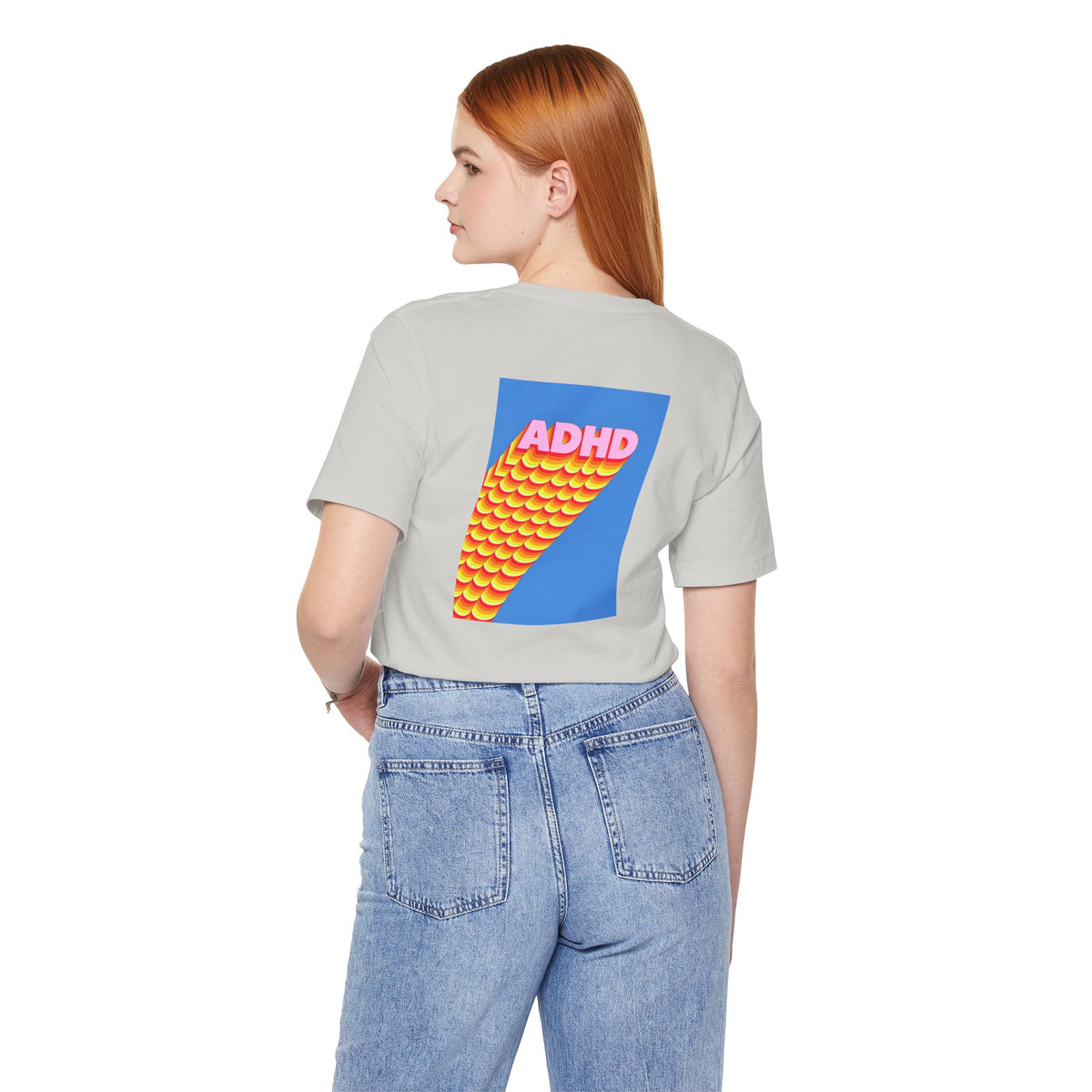 Adult Unisex ADHD Graphic T-Shirt, Colorful Neurodiversity Design