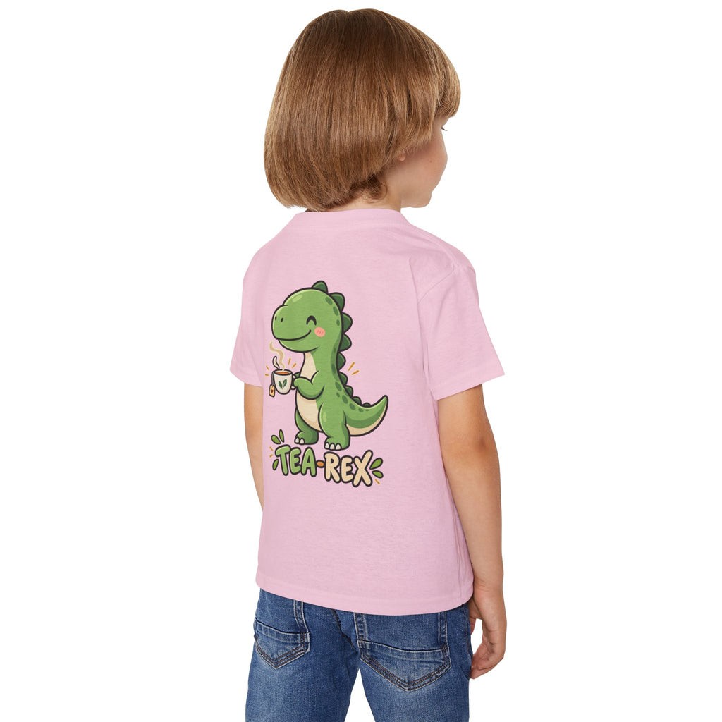 Toddler "Tea-Rex" Dinosaur Drinking Tea T-Shirt