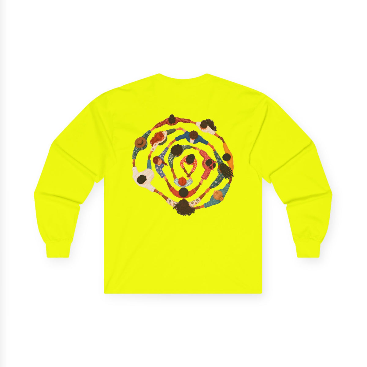 Adult Unisex Abstract Colourful Artwork Long Sleeve Tee