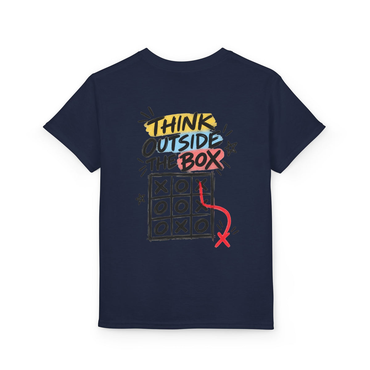 Youth Unisex "Think Outside the Box" Tic Tac Toe T-Shirt