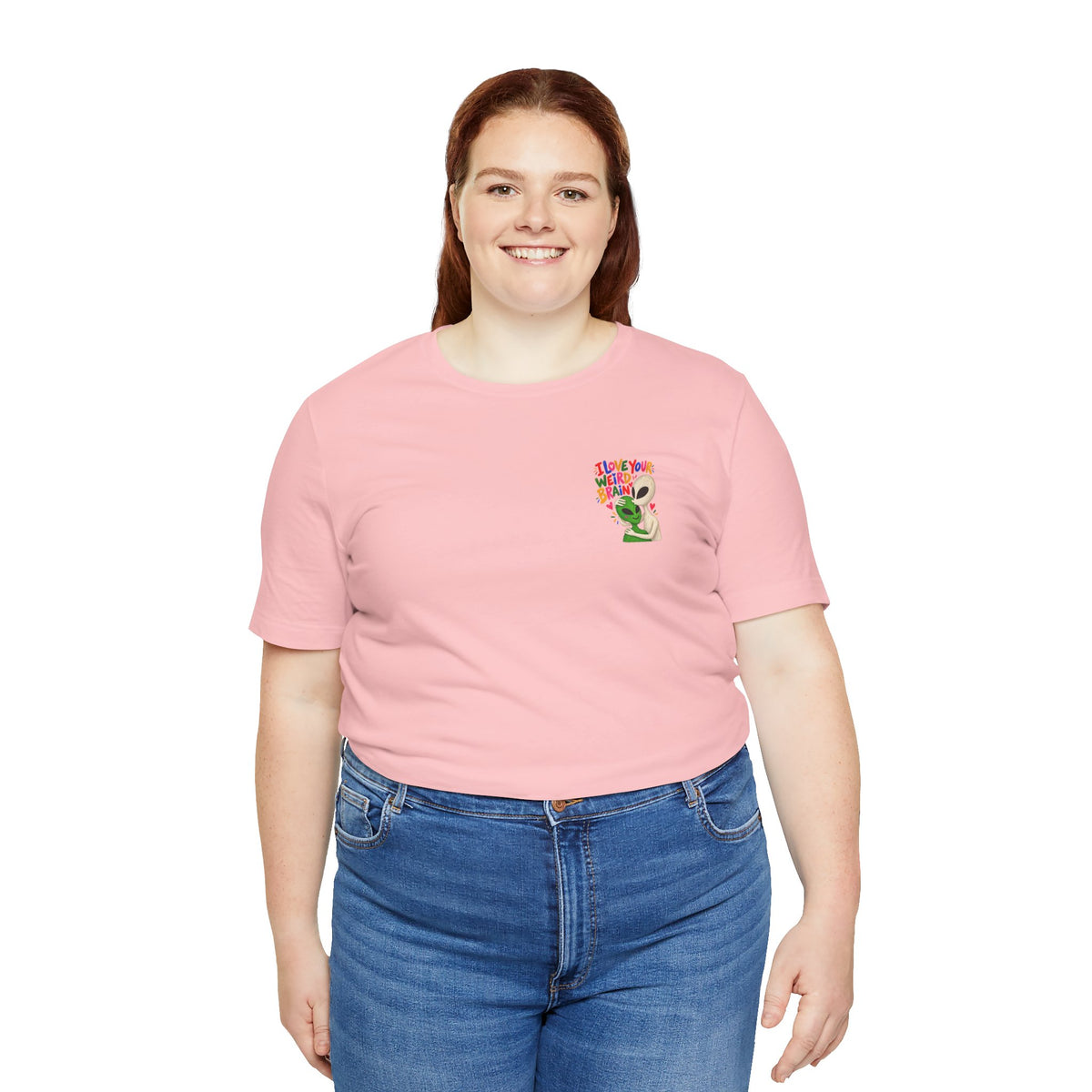 Adult Unisex "I Love Your Weird Brain" Alien T-Shirt