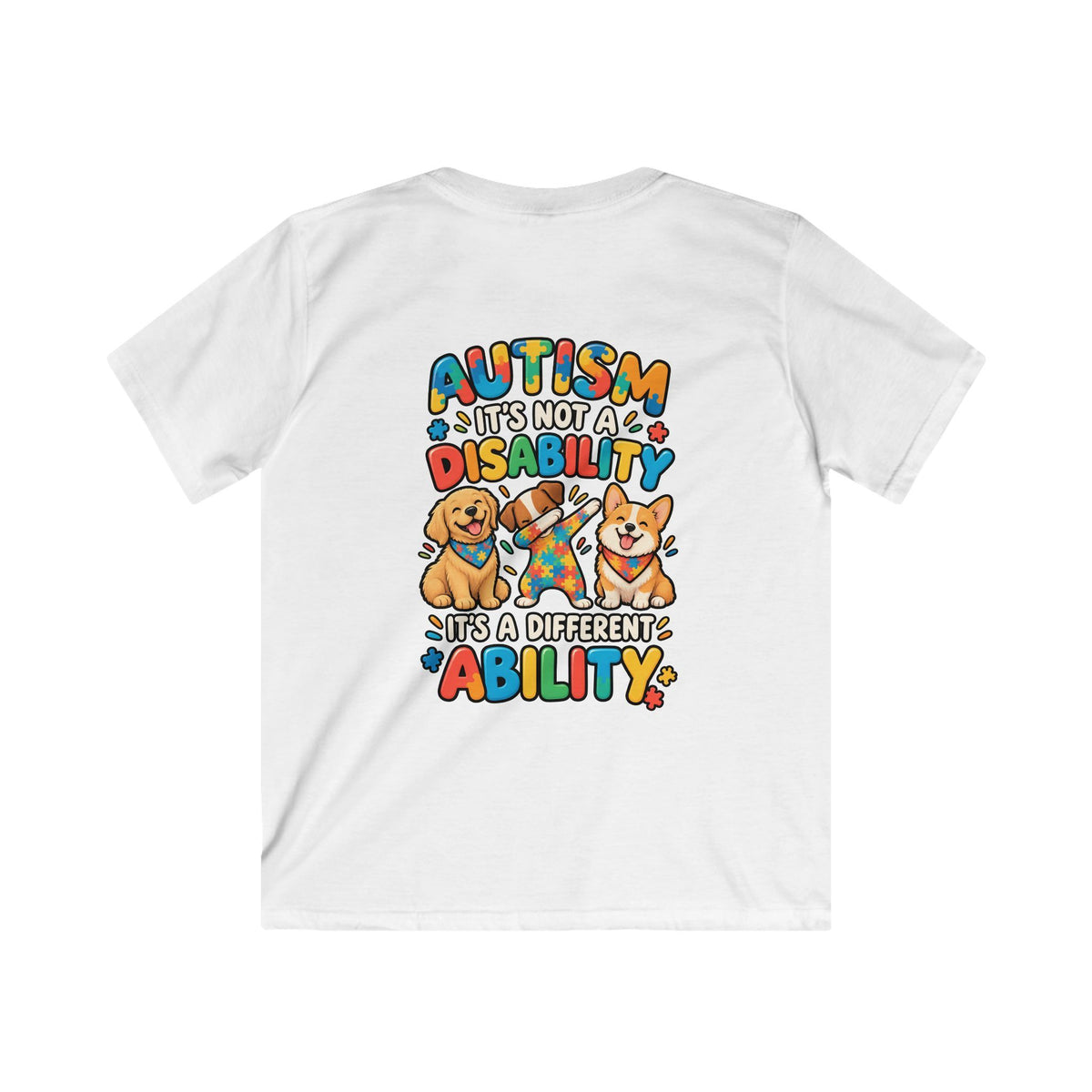 Kids Unisex "Autism Is Not a Disability" Graphic Tee