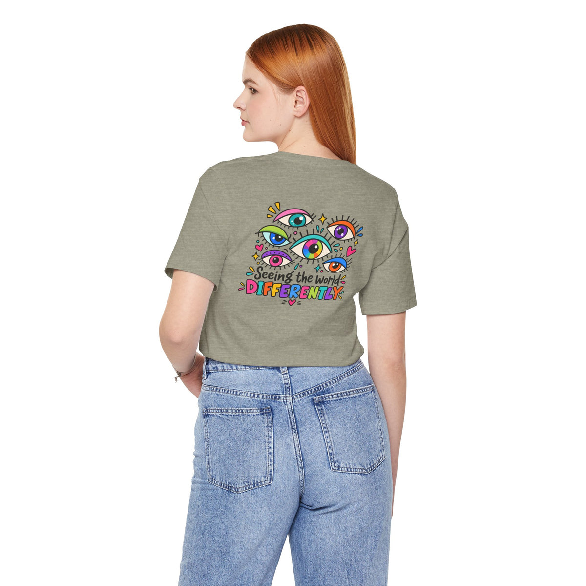 Adult Unisex "Seeing the World Differently" Eye Art T-Shirt
