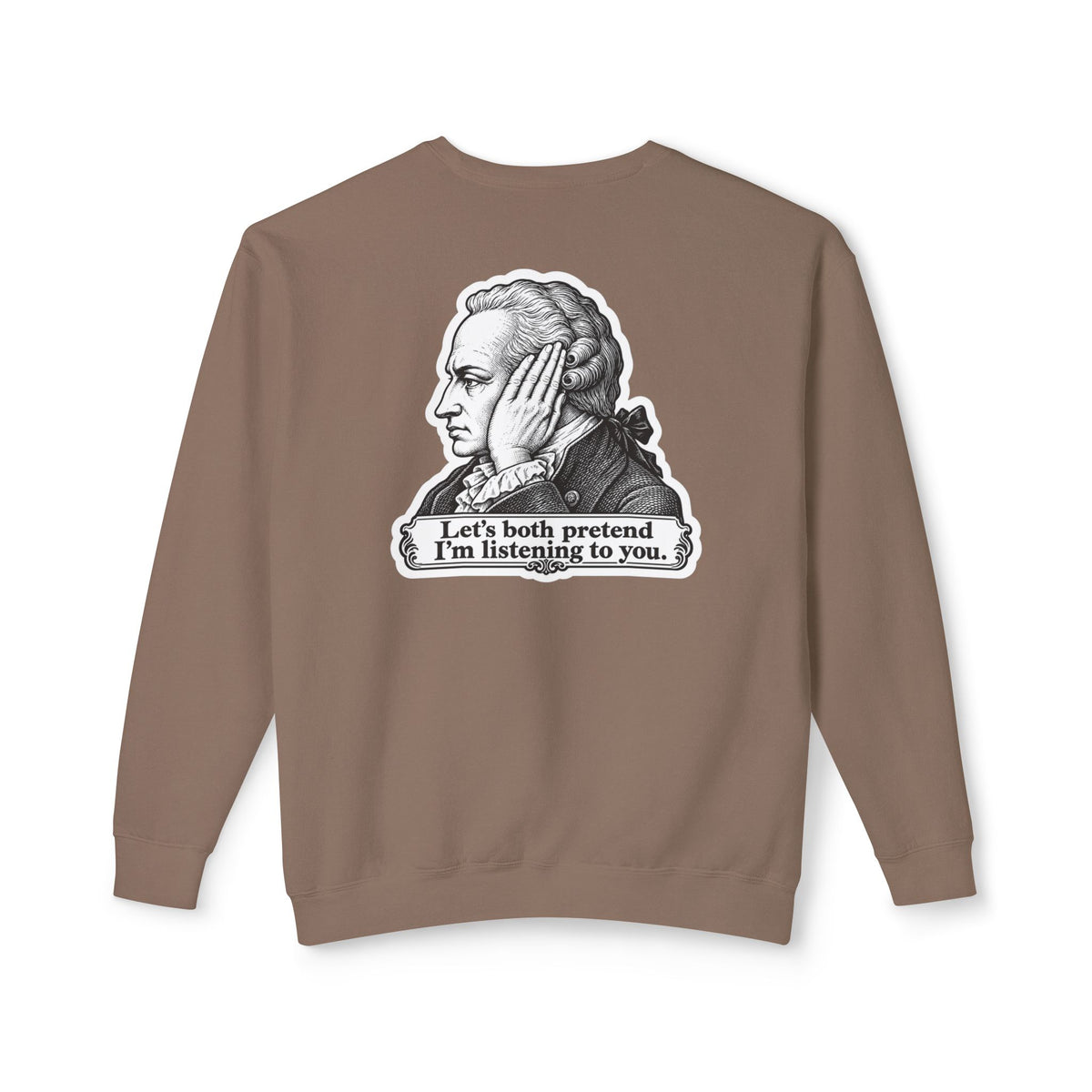 Adult Unisex "I Just Kant" Alexander Hamilton Sweatshirt, History Design