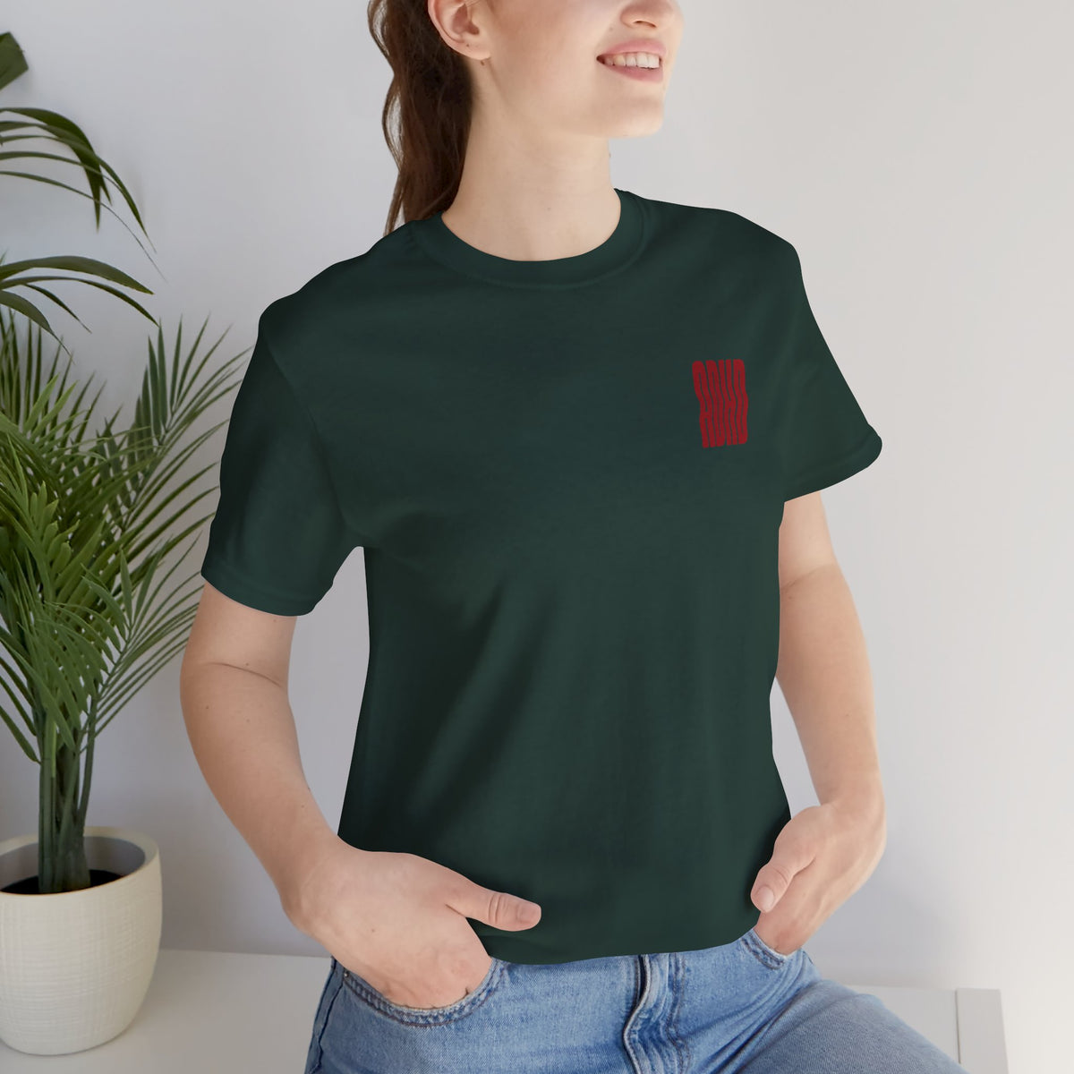 Adult Unisex abstract "ADHD' Wavy Letter Graphic T-Shirt