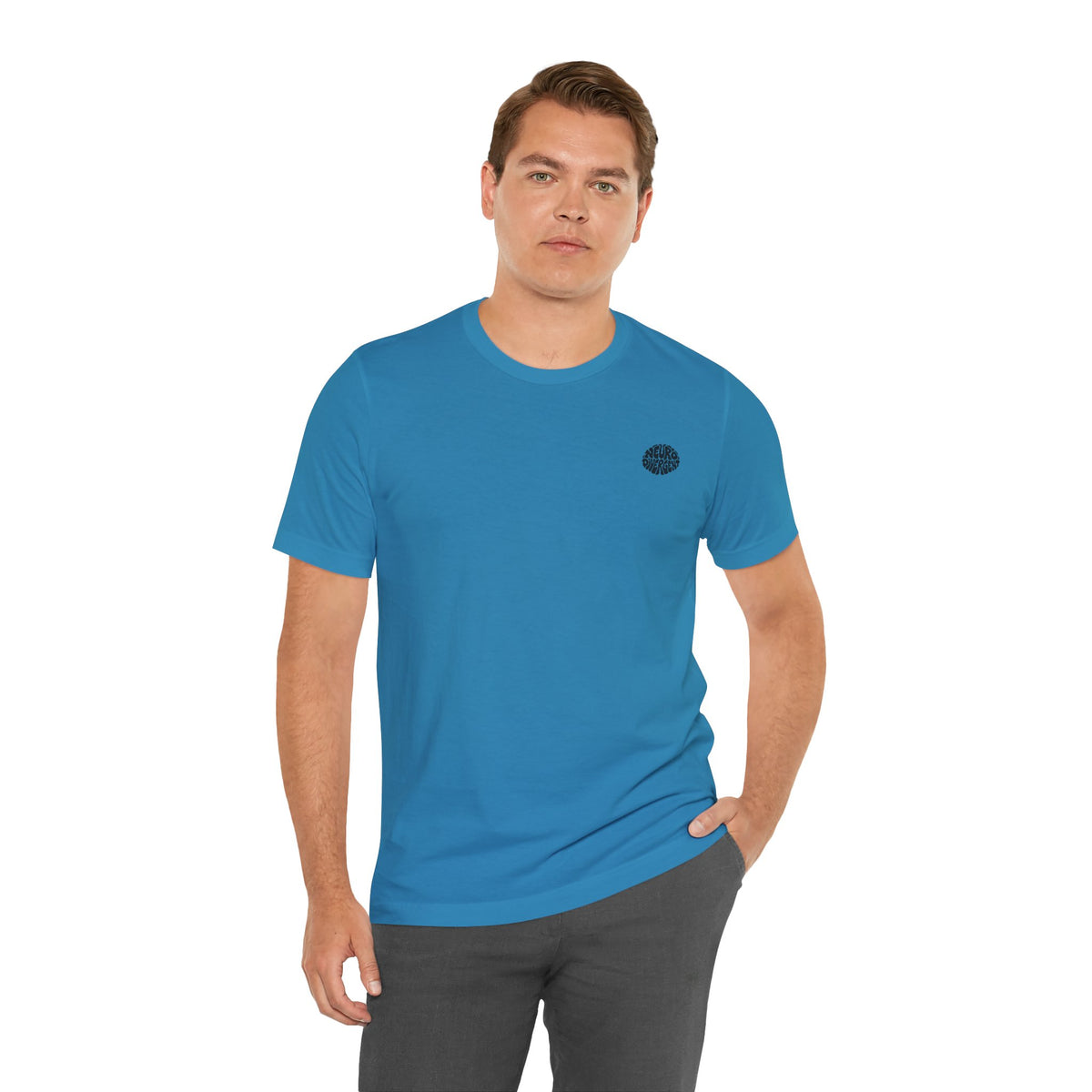 Adult Unisex "Neurodivergent" Brain Graphic T-Shirt, Neurodiversity Awareness