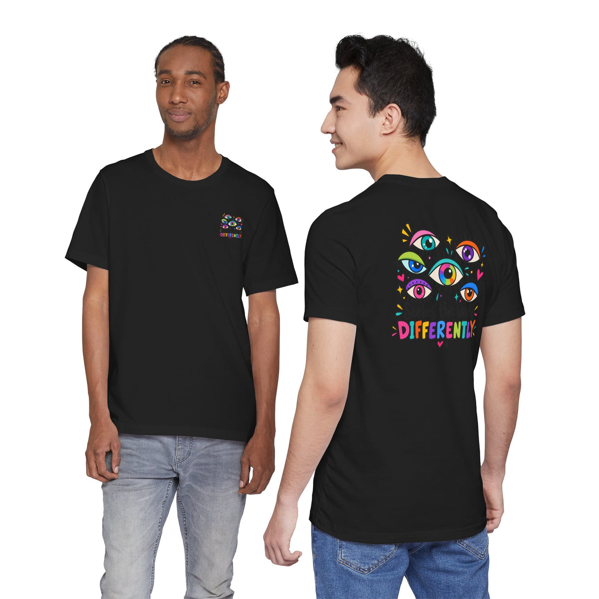 Adult Unisex "Seeing the World Differently" Eye Art T-Shirt