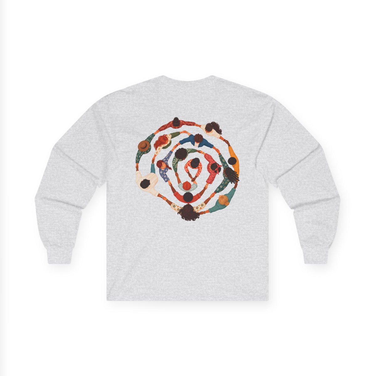 Adult Unisex Abstract Colourful Artwork Long Sleeve Tee