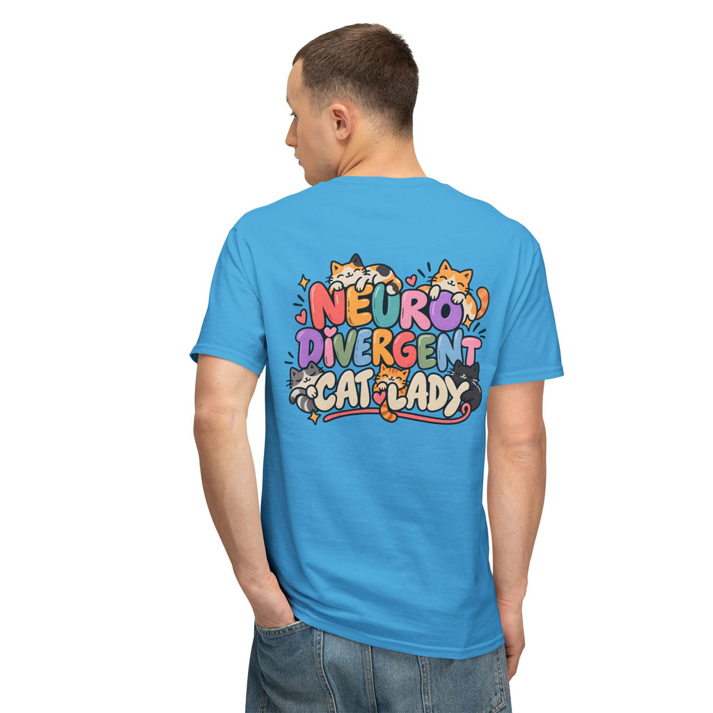 Adult Unisex "Neurodivergent Cat Lady" Graphic T-Shirt
