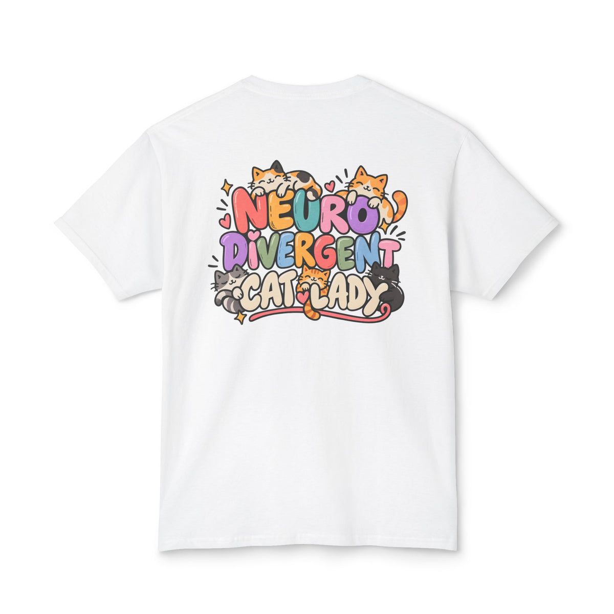 Adult Unisex "Neurodivergent Cat Lady" Graphic T-Shirt