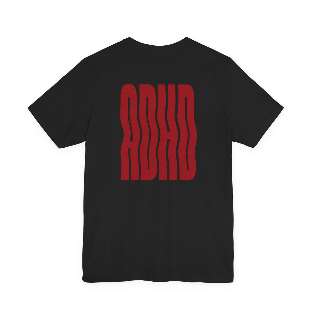 Adult Unisex abstract "ADHD' Wavy Letter Graphic T-Shirt