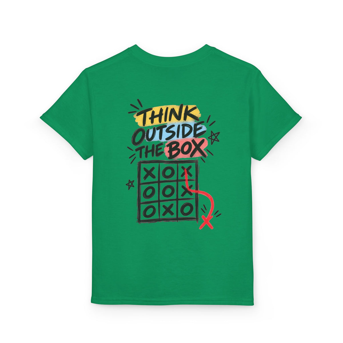 Youth Unisex "Think Outside the Box" Tic Tac Toe T-Shirt