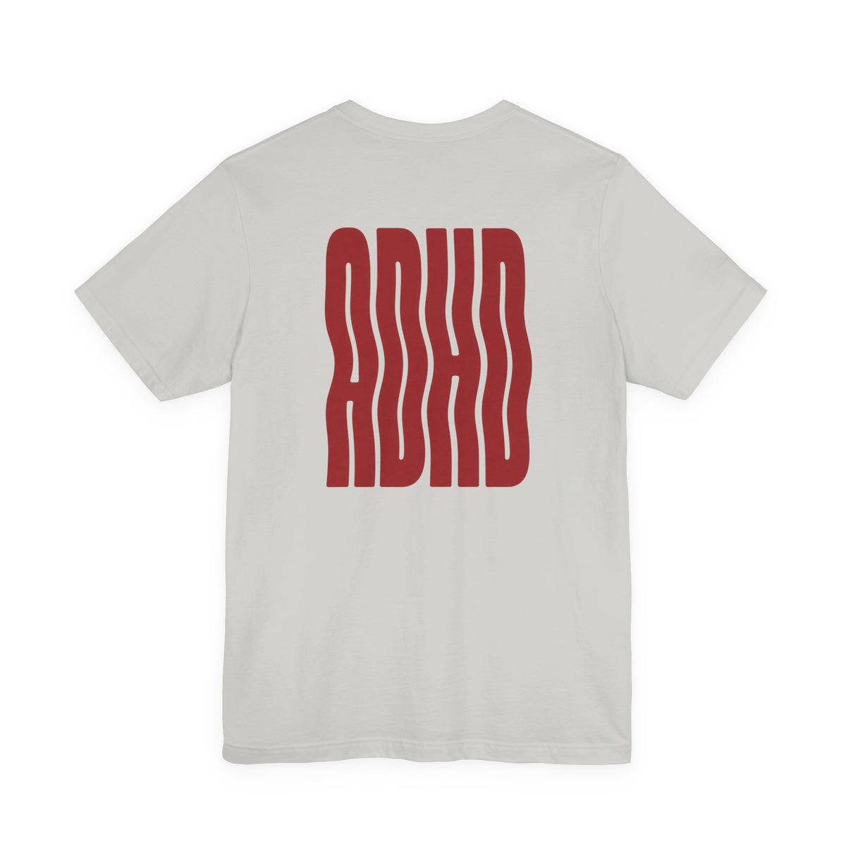Adult Unisex abstract "ADHD' Wavy Letter Graphic T-Shirt