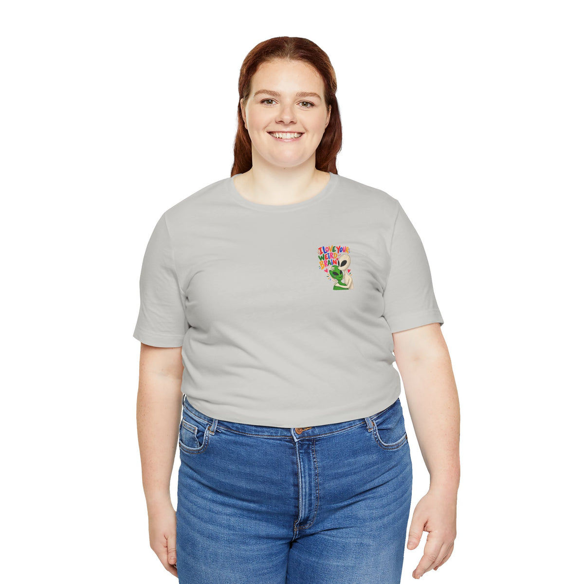 Adult Unisex "I Love Your Weird Brain" Alien T-Shirt