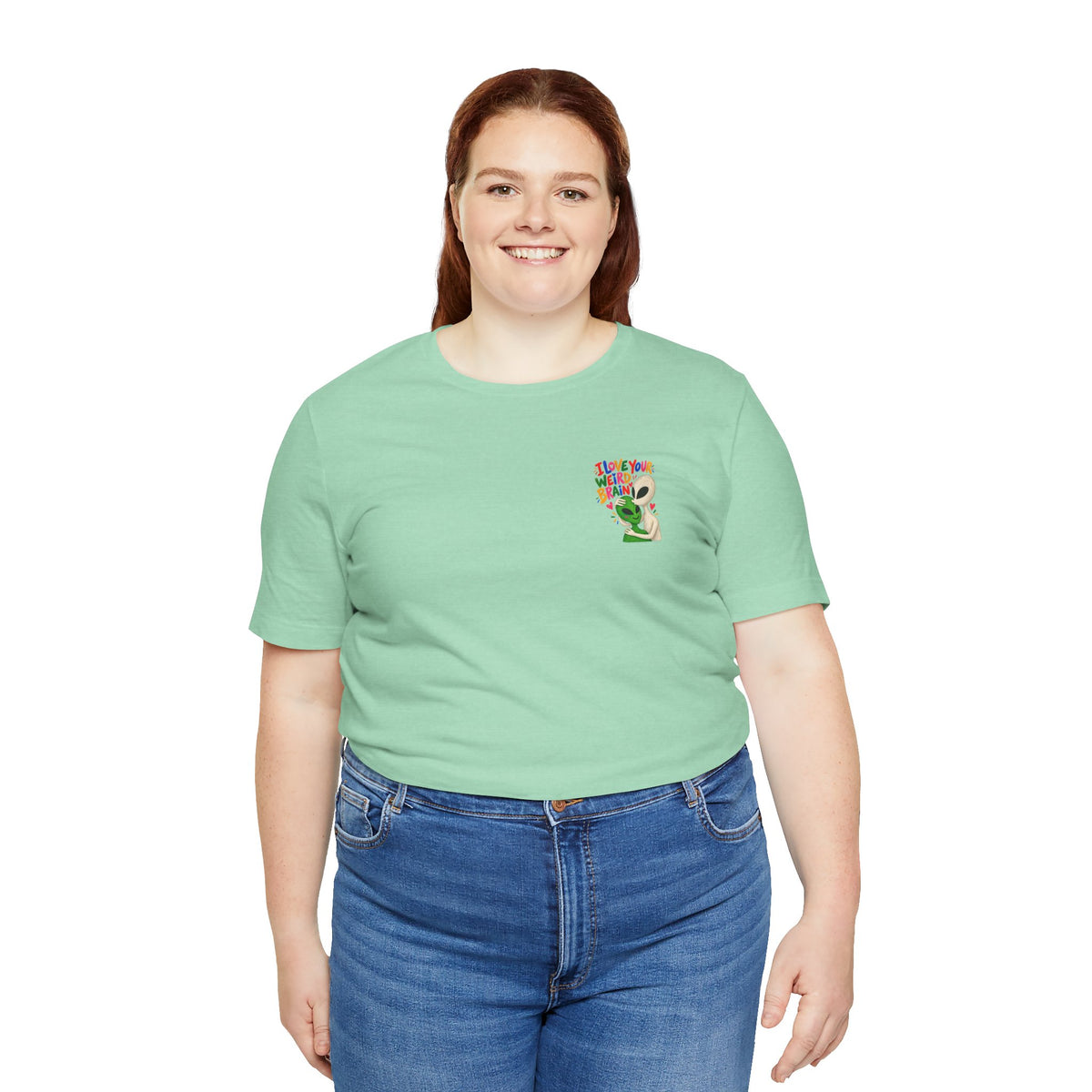 Adult Unisex "I Love Your Weird Brain" Alien T-Shirt