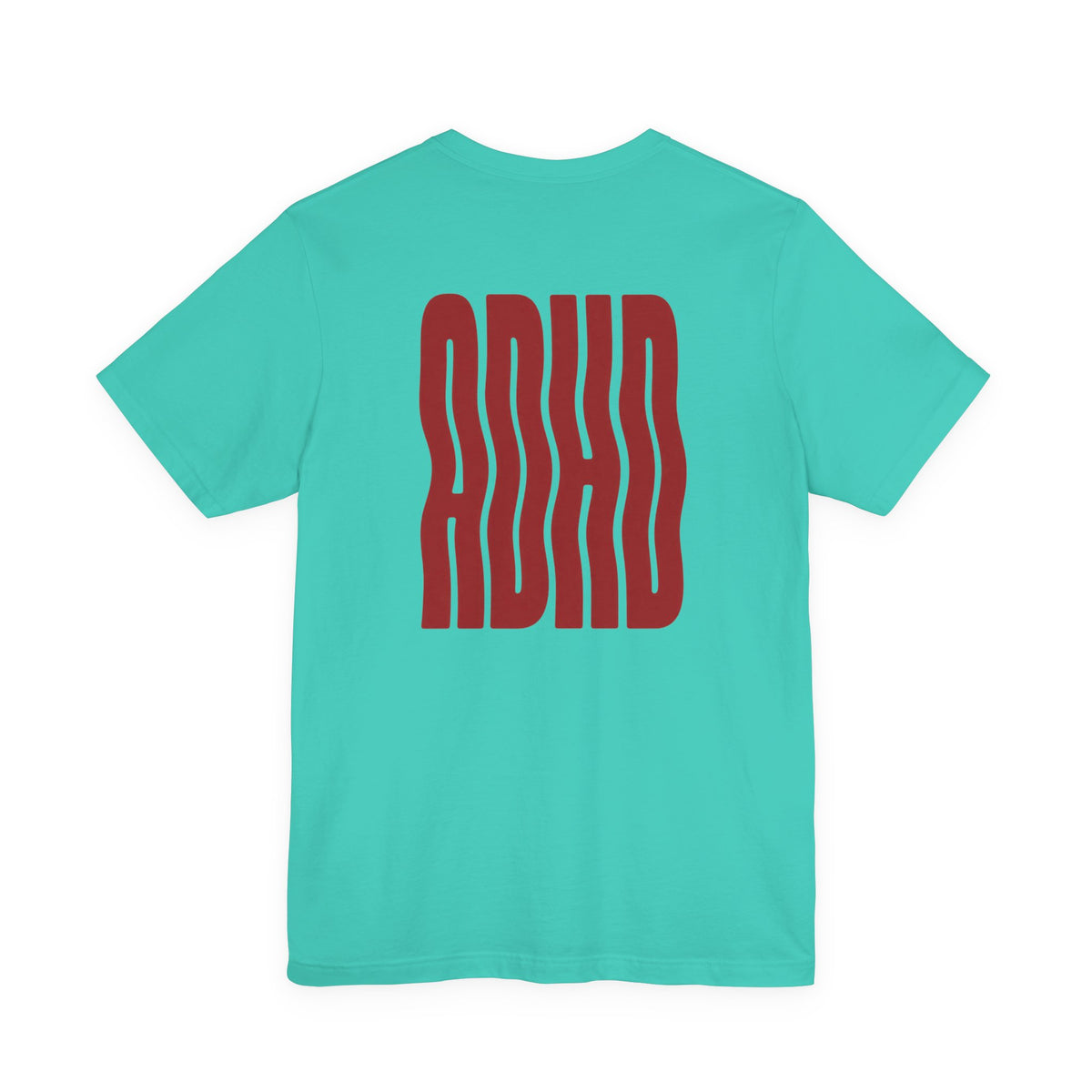 Adult Unisex abstract "ADHD' Wavy Letter Graphic T-Shirt