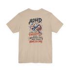 Adult Unisex ADHD Brain T-Shirt, Funny Neurodivergent Typography