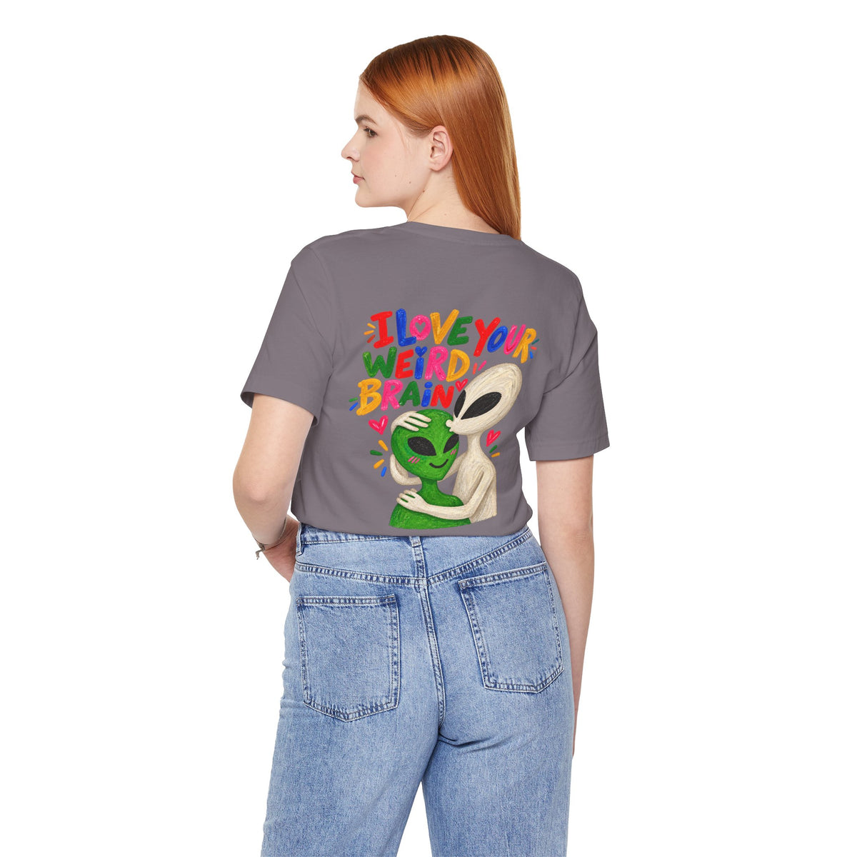 Adult Unisex "I Love Your Weird Brain" Alien T-Shirt