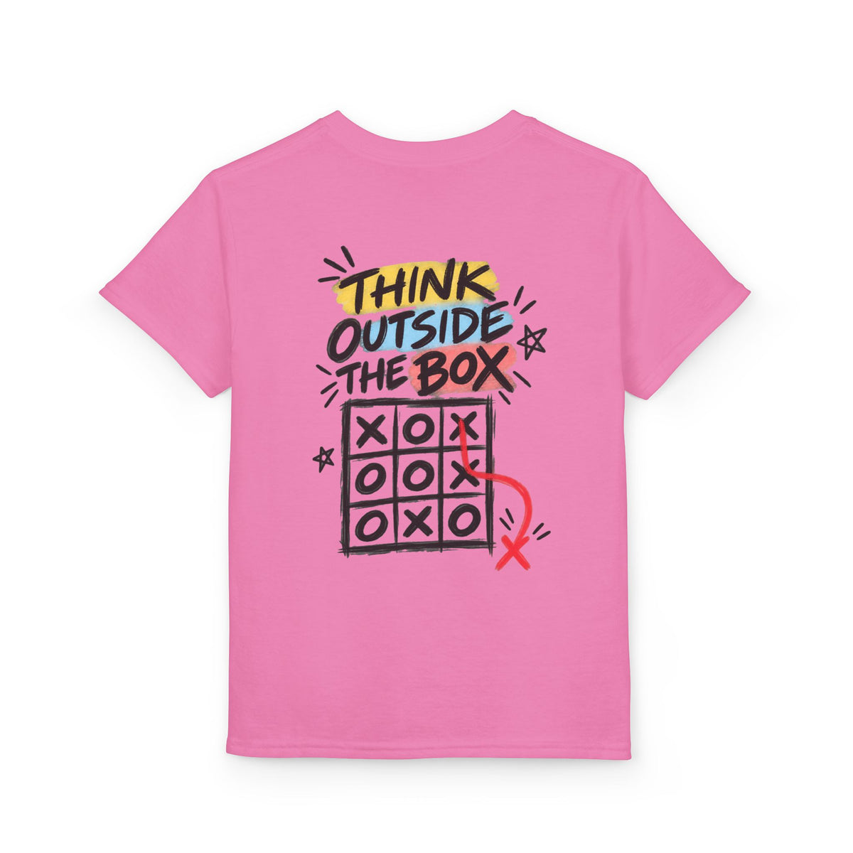 Youth Unisex "Think Outside the Box" Tic Tac Toe T-Shirt
