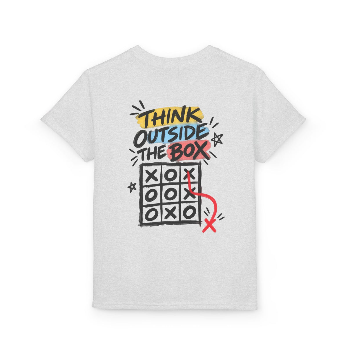 Youth Unisex "Think Outside the Box" Tic Tac Toe T-Shirt
