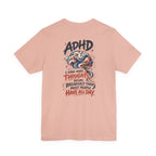 Adult Unisex ADHD Brain T-Shirt, Funny Neurodivergent Typography
