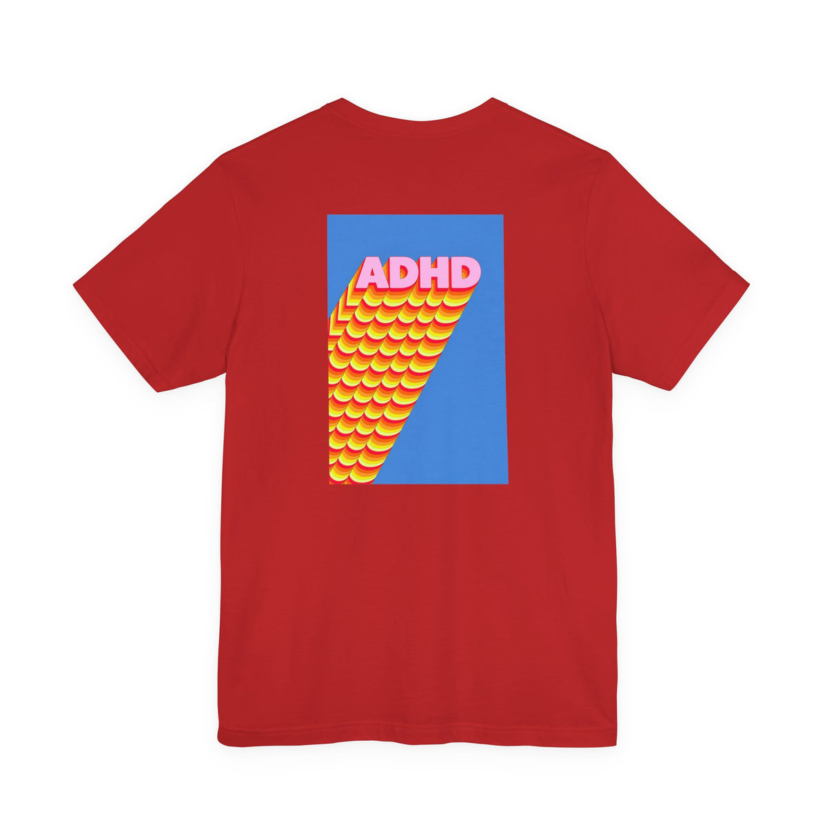 Adult Unisex ADHD Graphic T-Shirt, Colorful Neurodiversity Design