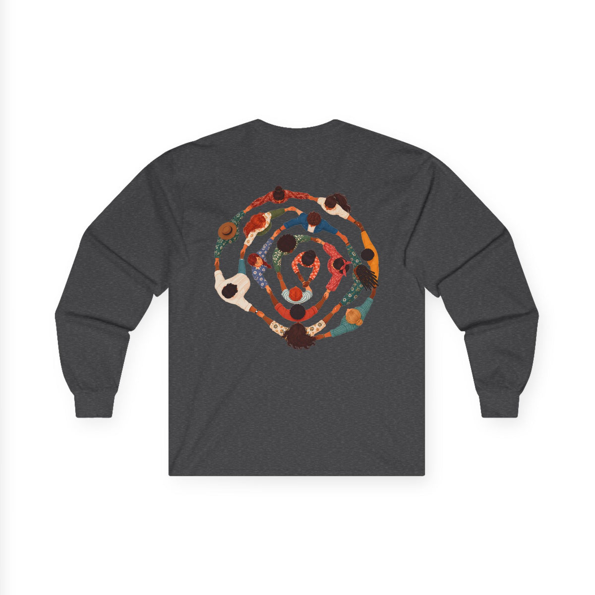 Adult Unisex Abstract Colourful Artwork Long Sleeve Tee