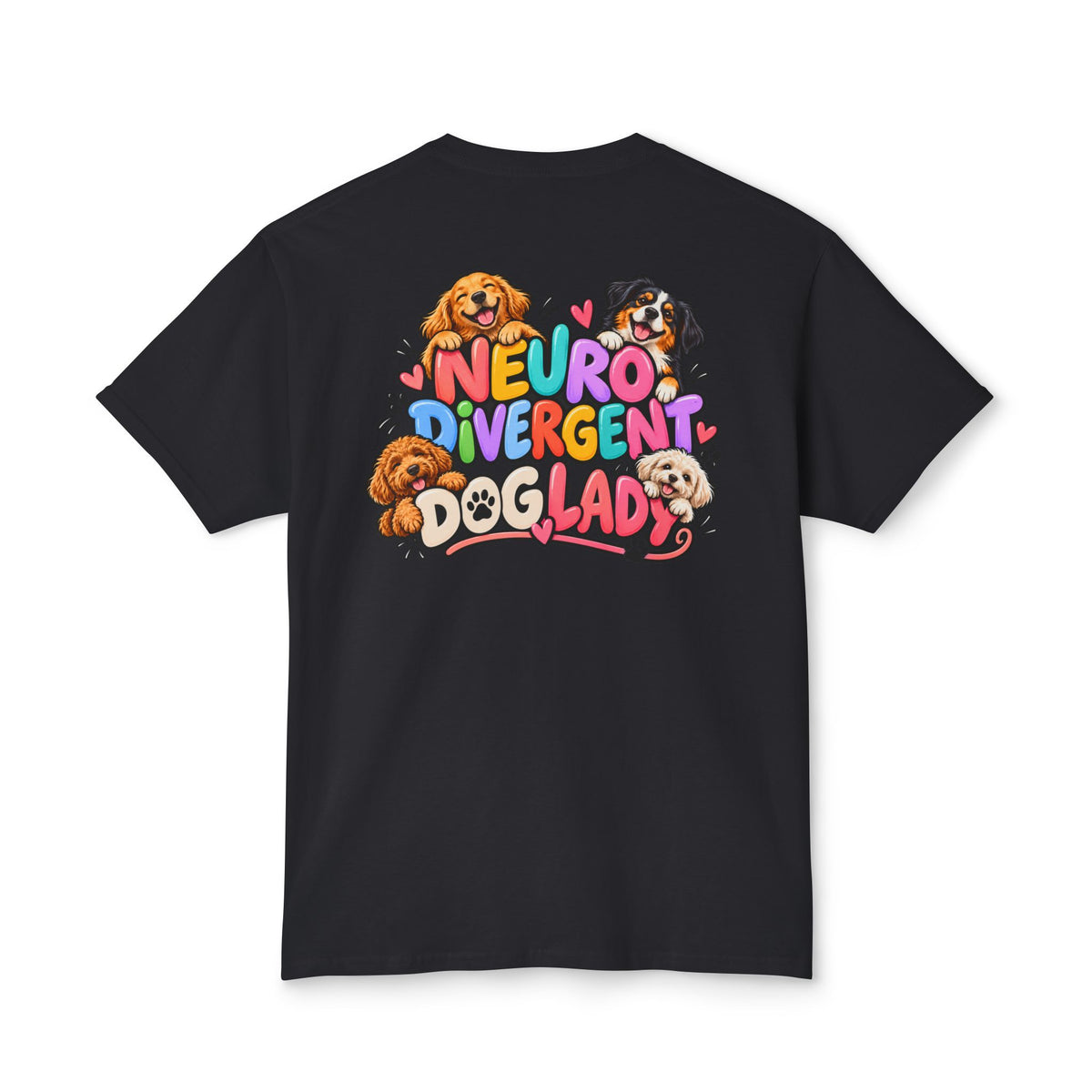Adult Unisex "Neurodivergent Dog Lady" Graphic T-Shirt