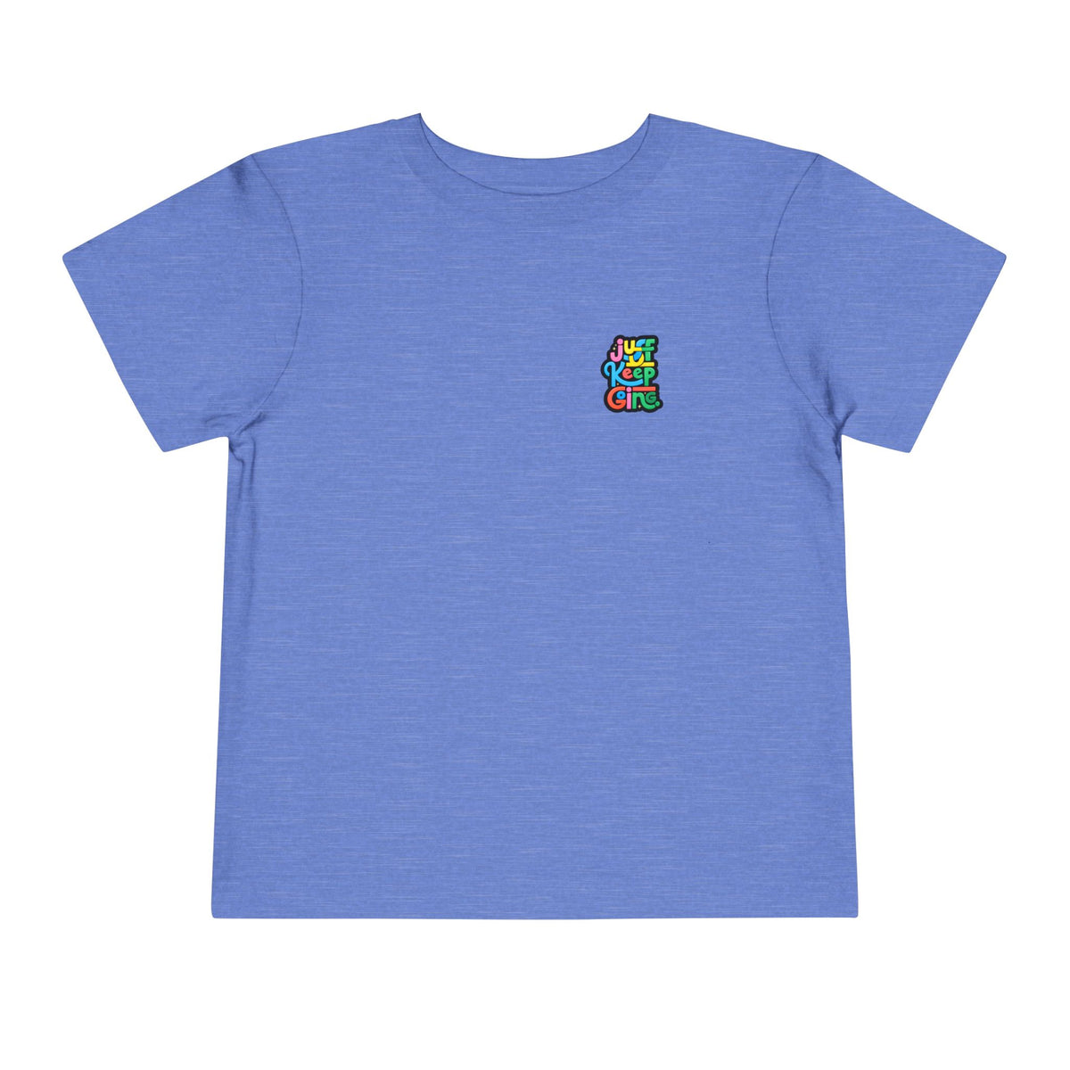 Toddler "Just Keep Going" Colorful Typography T-Shirt