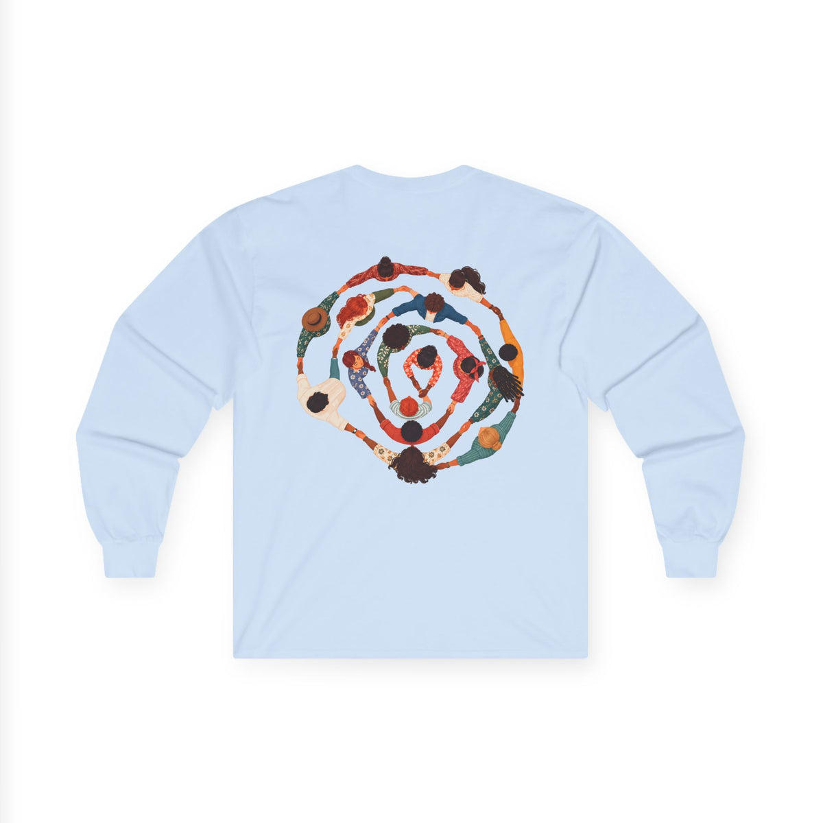 Adult Unisex Abstract Colourful Artwork Long Sleeve Tee
