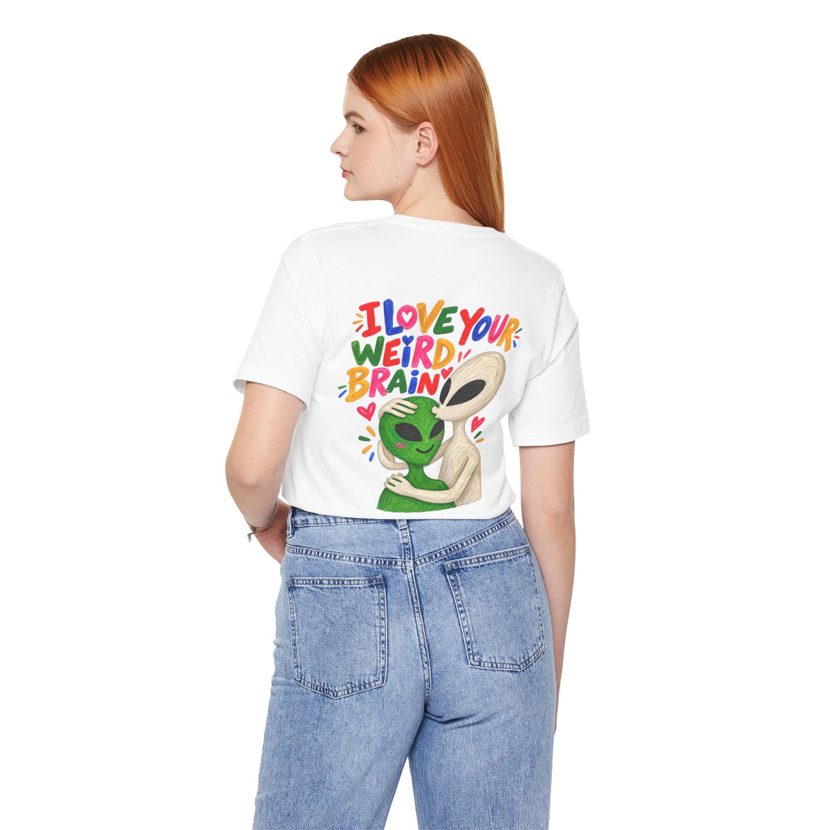 Adult Unisex "I Love Your Weird Brain" Alien T-Shirt