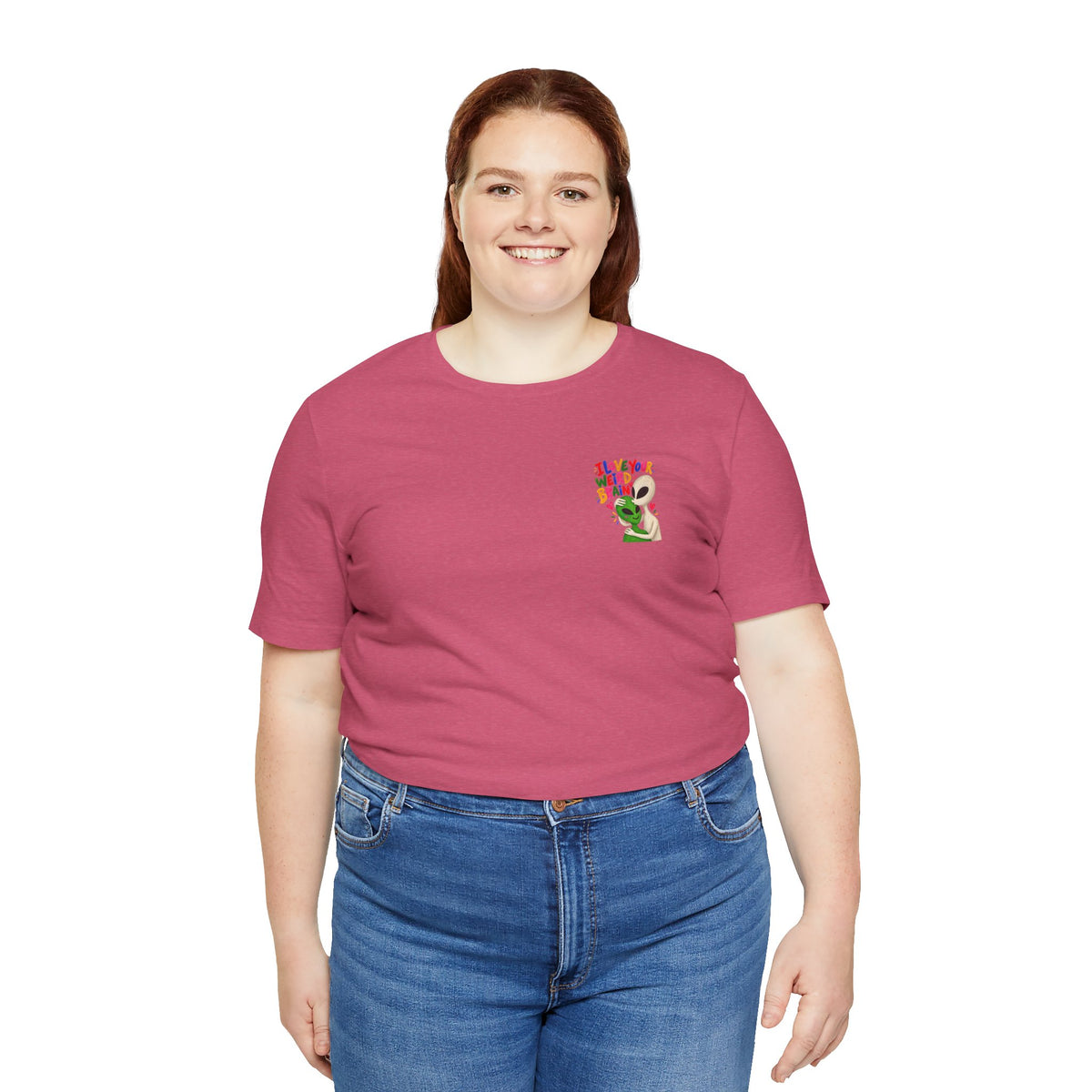 Adult Unisex "I Love Your Weird Brain" Alien T-Shirt
