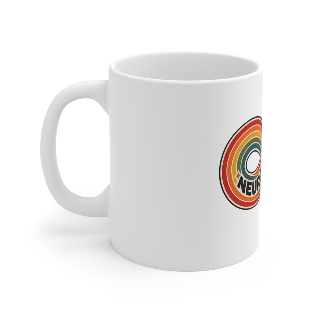 Rainbow Infinity Symbol Ceramic Coffee Mug