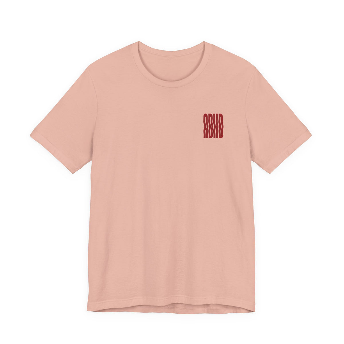 Adult Unisex abstract "ADHD' Wavy Letter Graphic T-Shirt