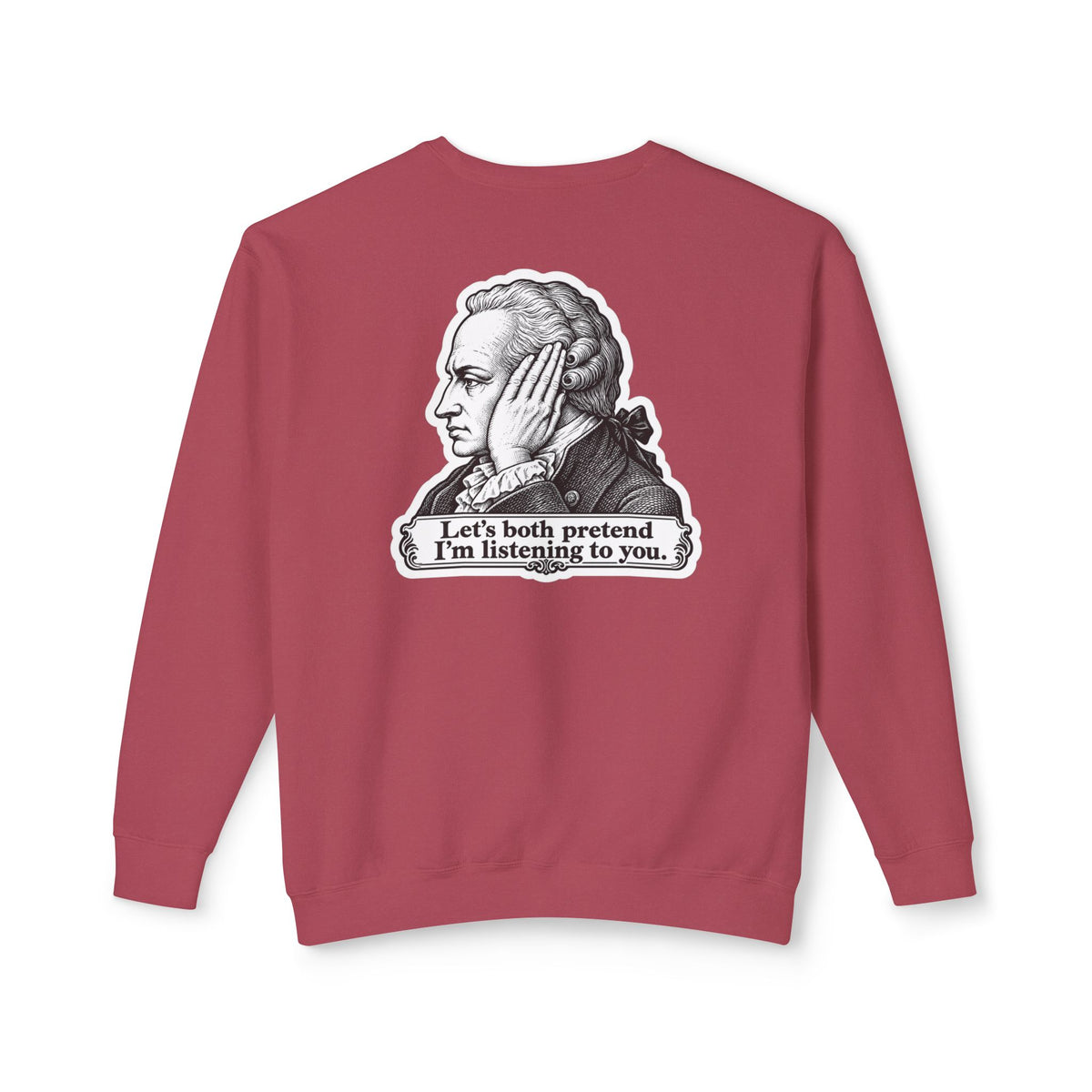 Adult Unisex "I Just Kant" Alexander Hamilton Sweatshirt, History Design