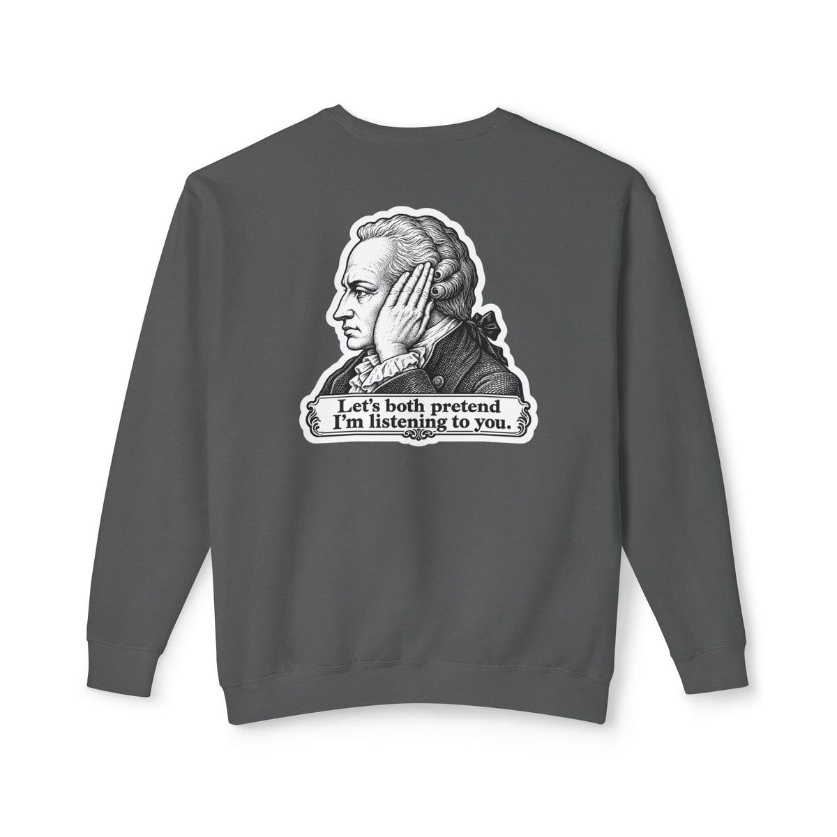 Adult Unisex "I Just Kant" Alexander Hamilton Sweatshirt, History Design