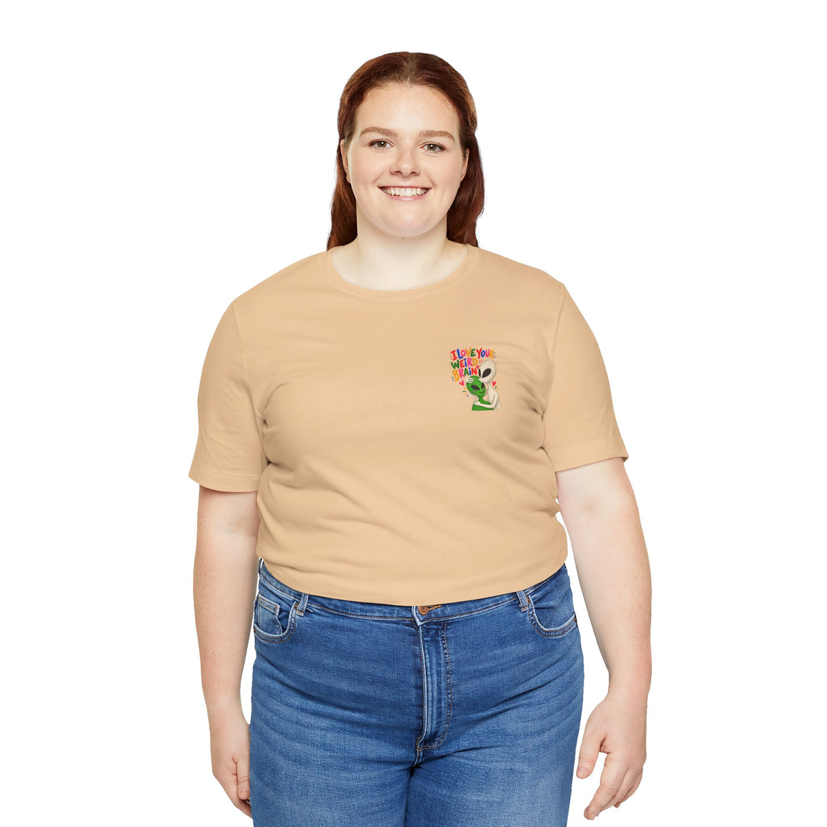 Adult Unisex "I Love Your Weird Brain" Alien T-Shirt