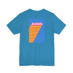 Adult Unisex ADHD Graphic T-Shirt, Colorful Neurodiversity Design