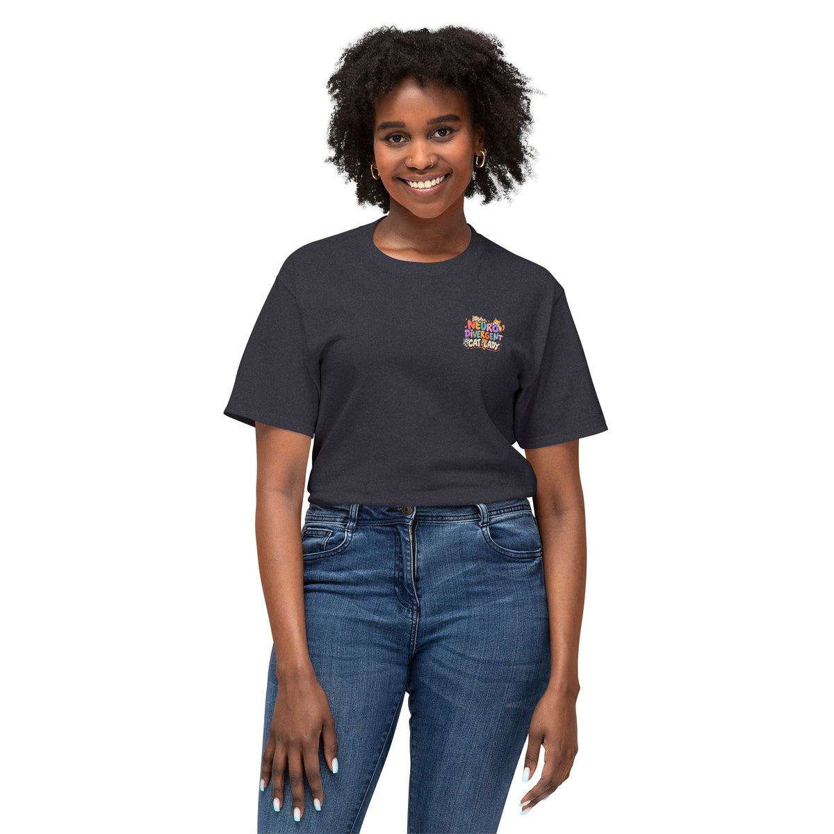 Adult Unisex "Neurodivergent Cat Lady" Graphic T-Shirt