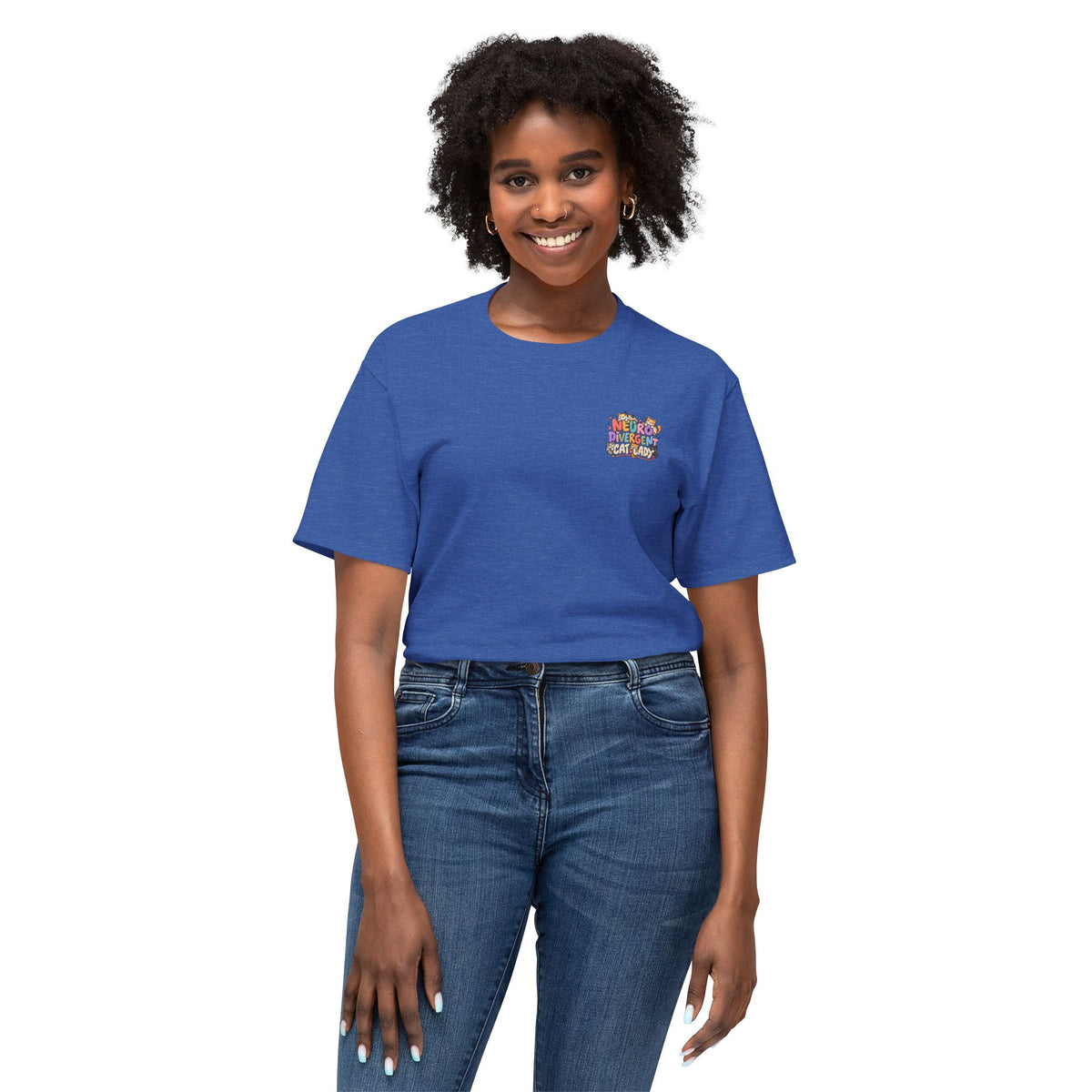 Adult Unisex "Neurodivergent Cat Lady" Graphic T-Shirt