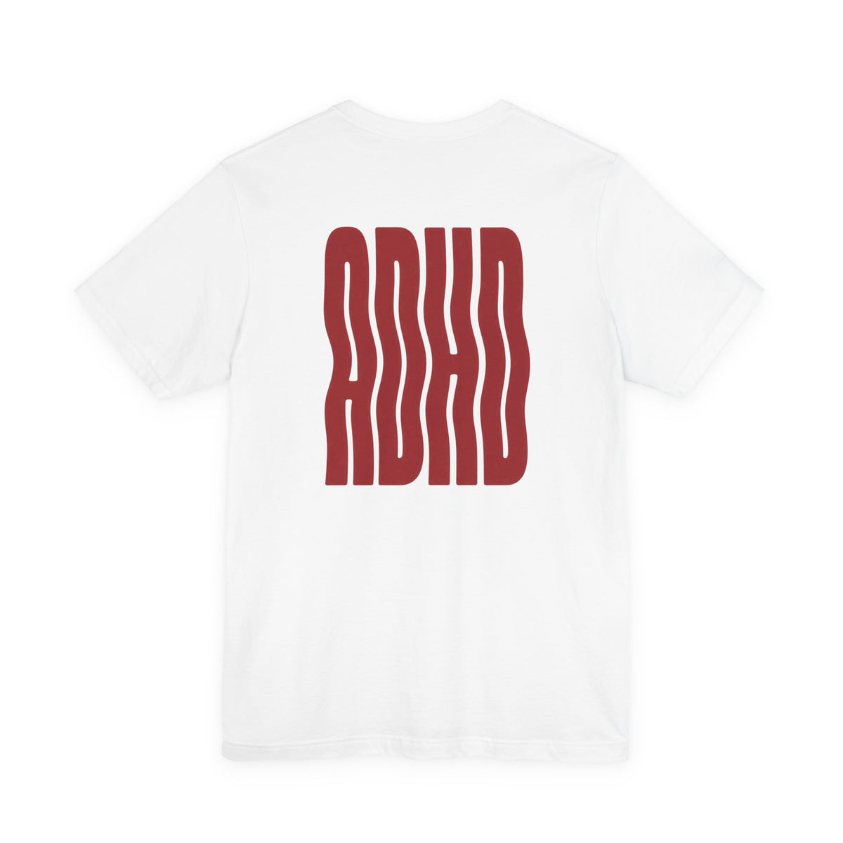Adult Unisex abstract "ADHD' Wavy Letter Graphic T-Shirt