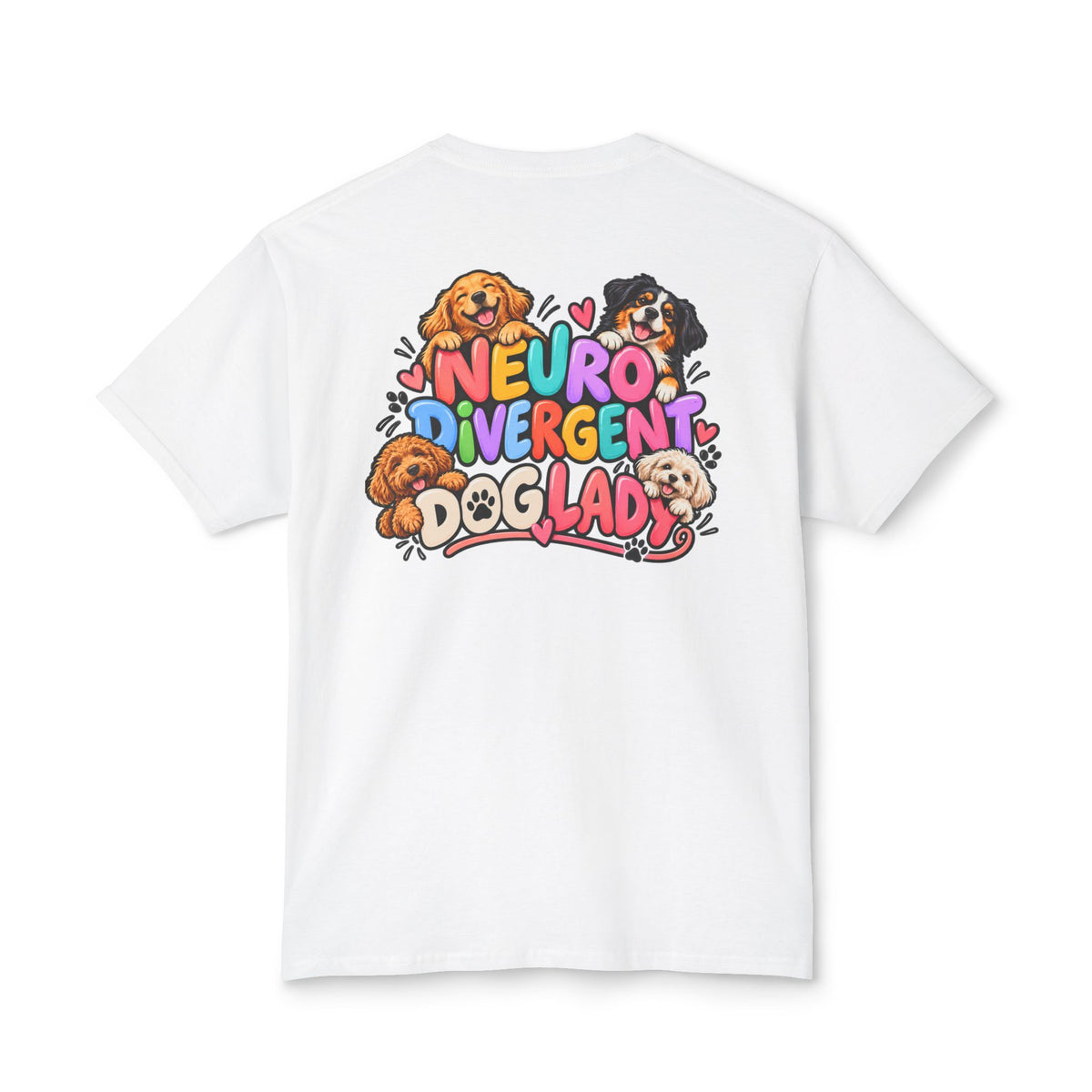 Adult Unisex "Neurodivergent Dog Lady" Graphic T-Shirt