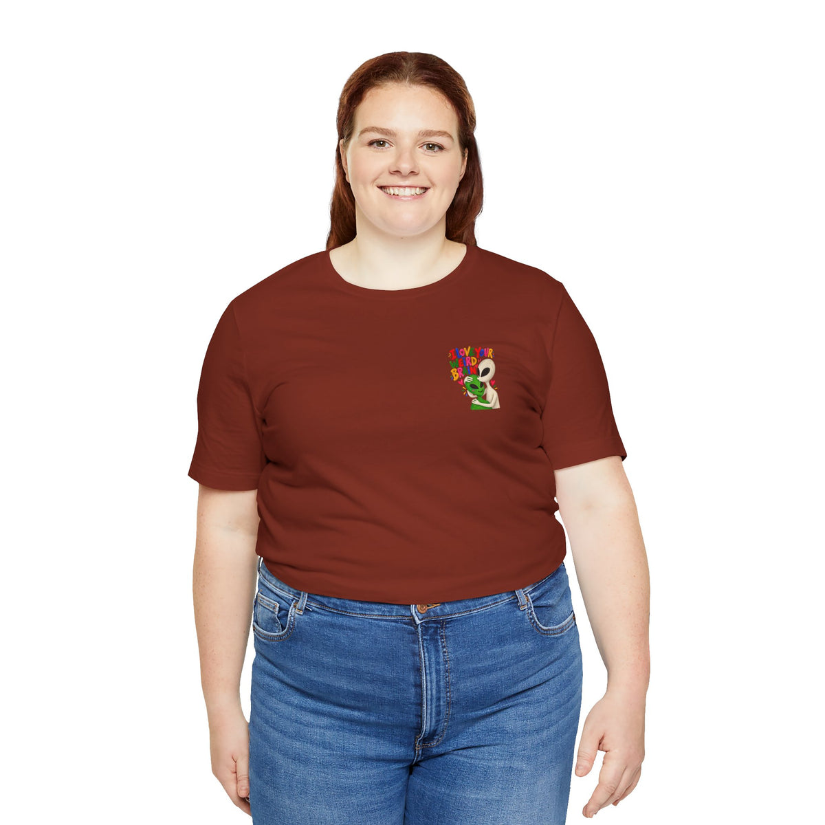 Adult Unisex "I Love Your Weird Brain" Alien T-Shirt