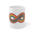 Rainbow Infinity Symbol Ceramic Coffee Mug