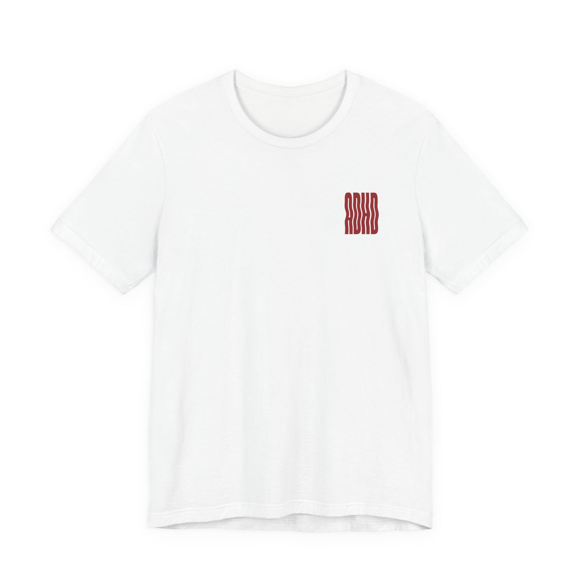 Adult Unisex abstract "ADHD' Wavy Letter Graphic T-Shirt