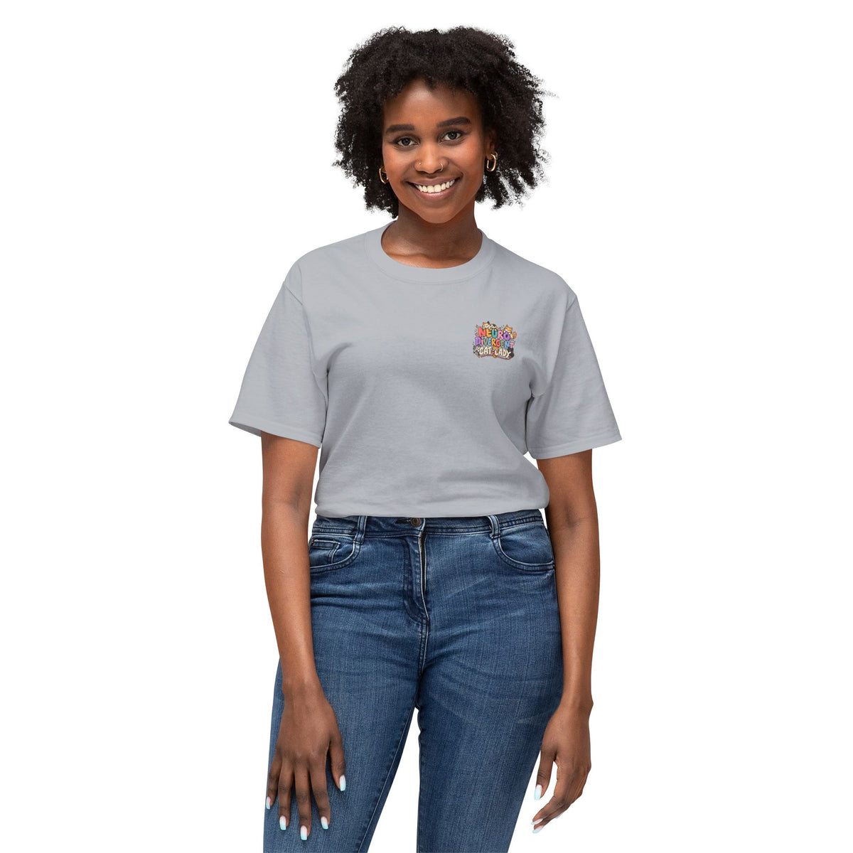 Adult Unisex "Neurodivergent Cat Lady" Graphic T-Shirt